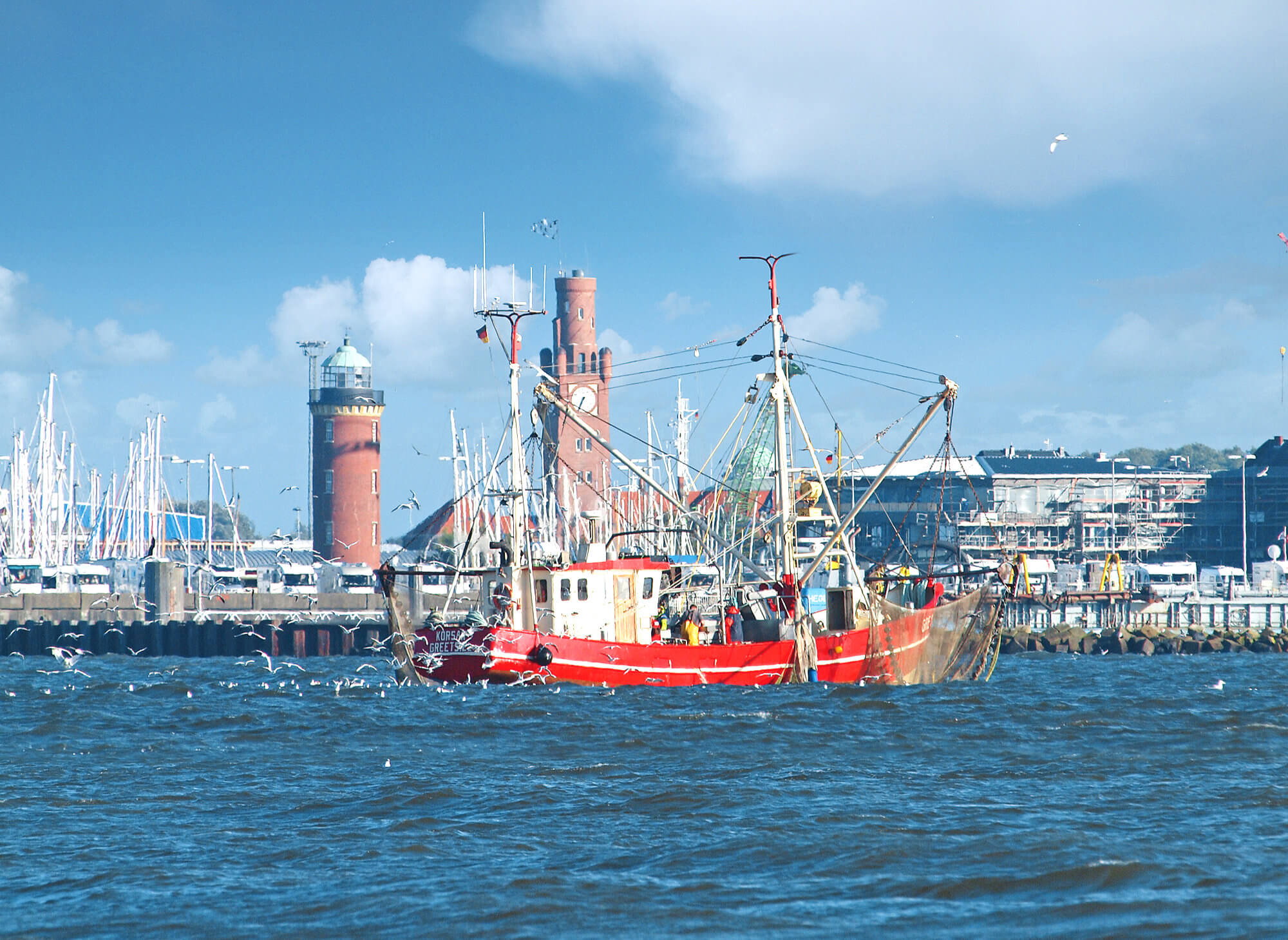 Fischerboot vor Cuxhaven